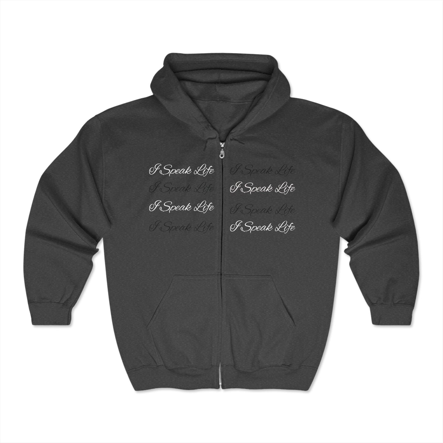 Cash Fraze Inspirational Zip Hoodie - 'I Speak Life'