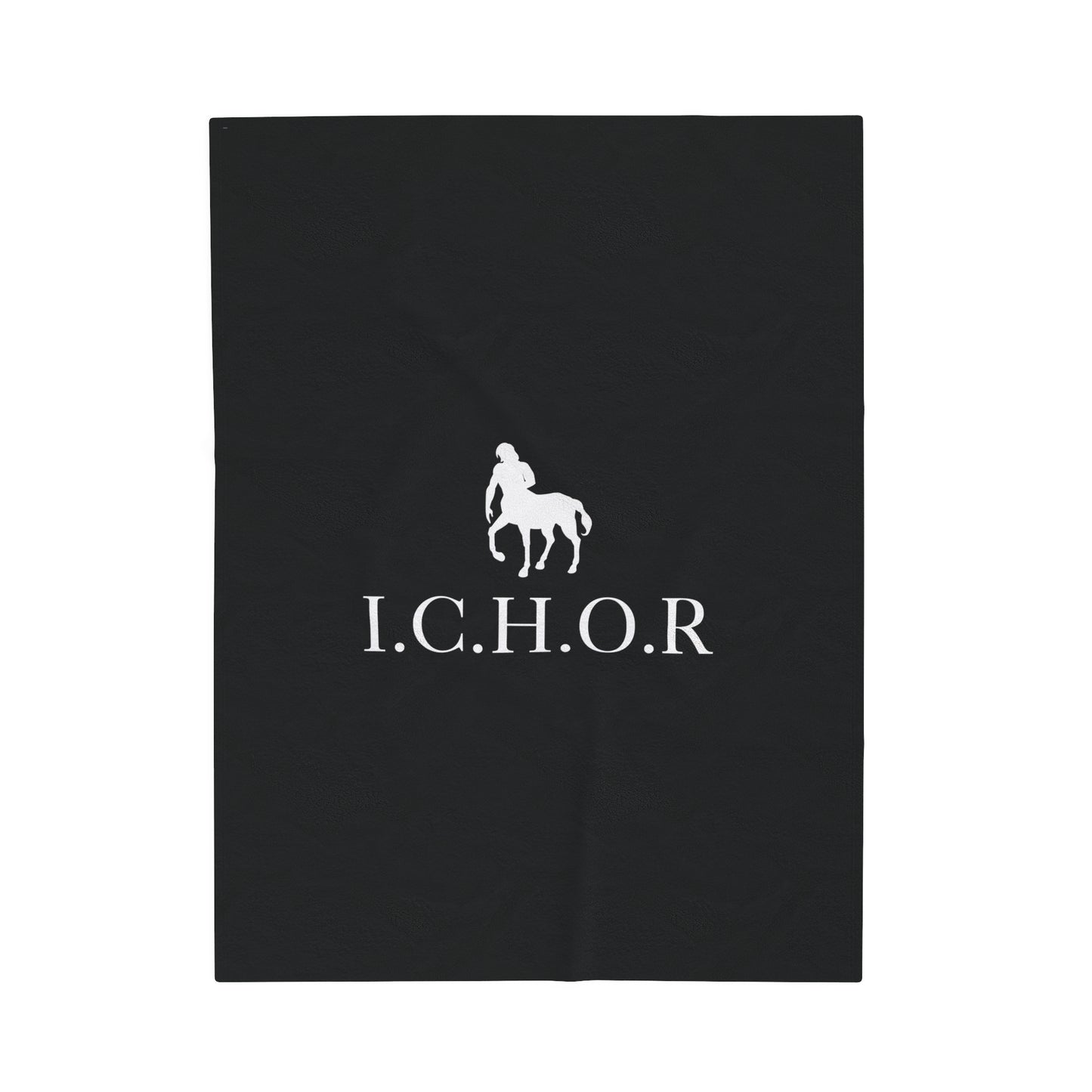Classic I.C.H.O.R. Colorful Velveteen Plush Blanket - Cozy Abstract Design for Relaxation