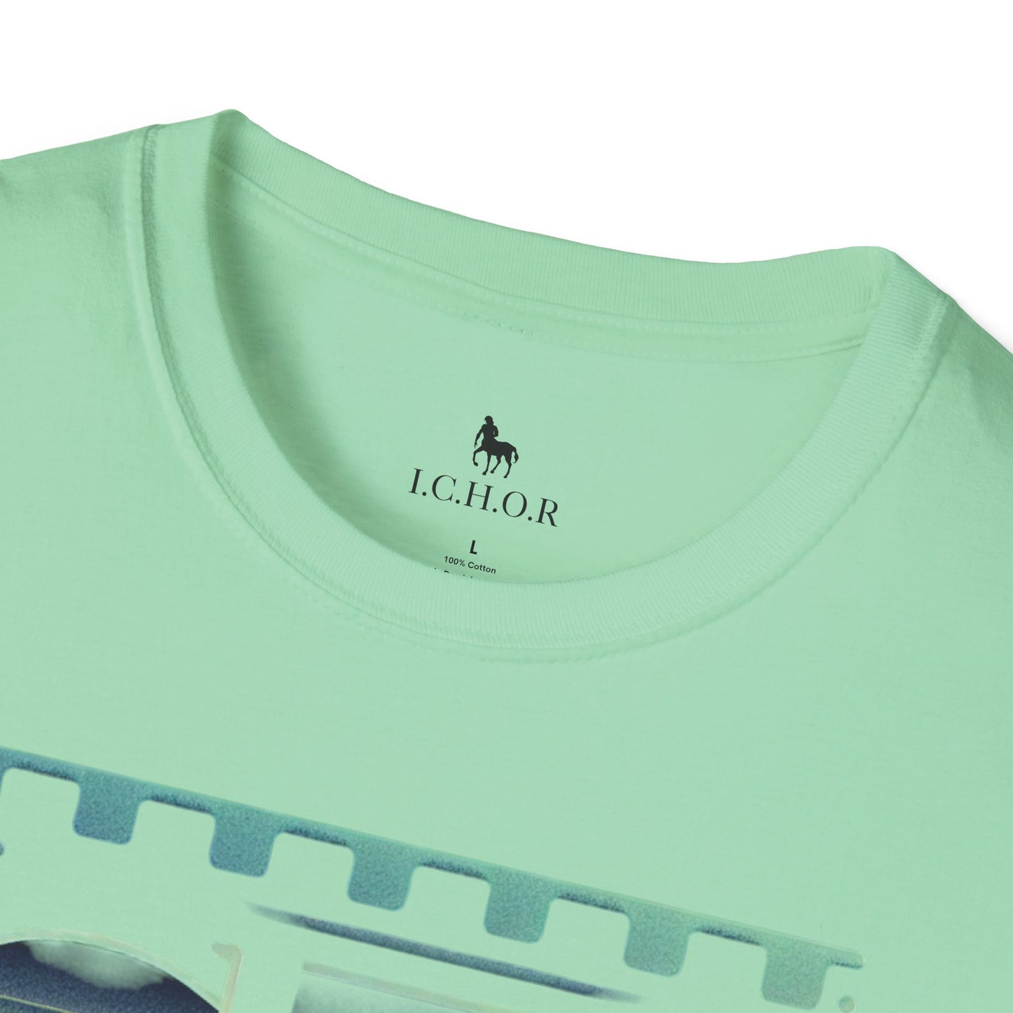 I.C.H.O.R Retro "SD" Graphic Unisex Softstyle T-Shirt - Perfect for Casual Outings and Summer Vibes