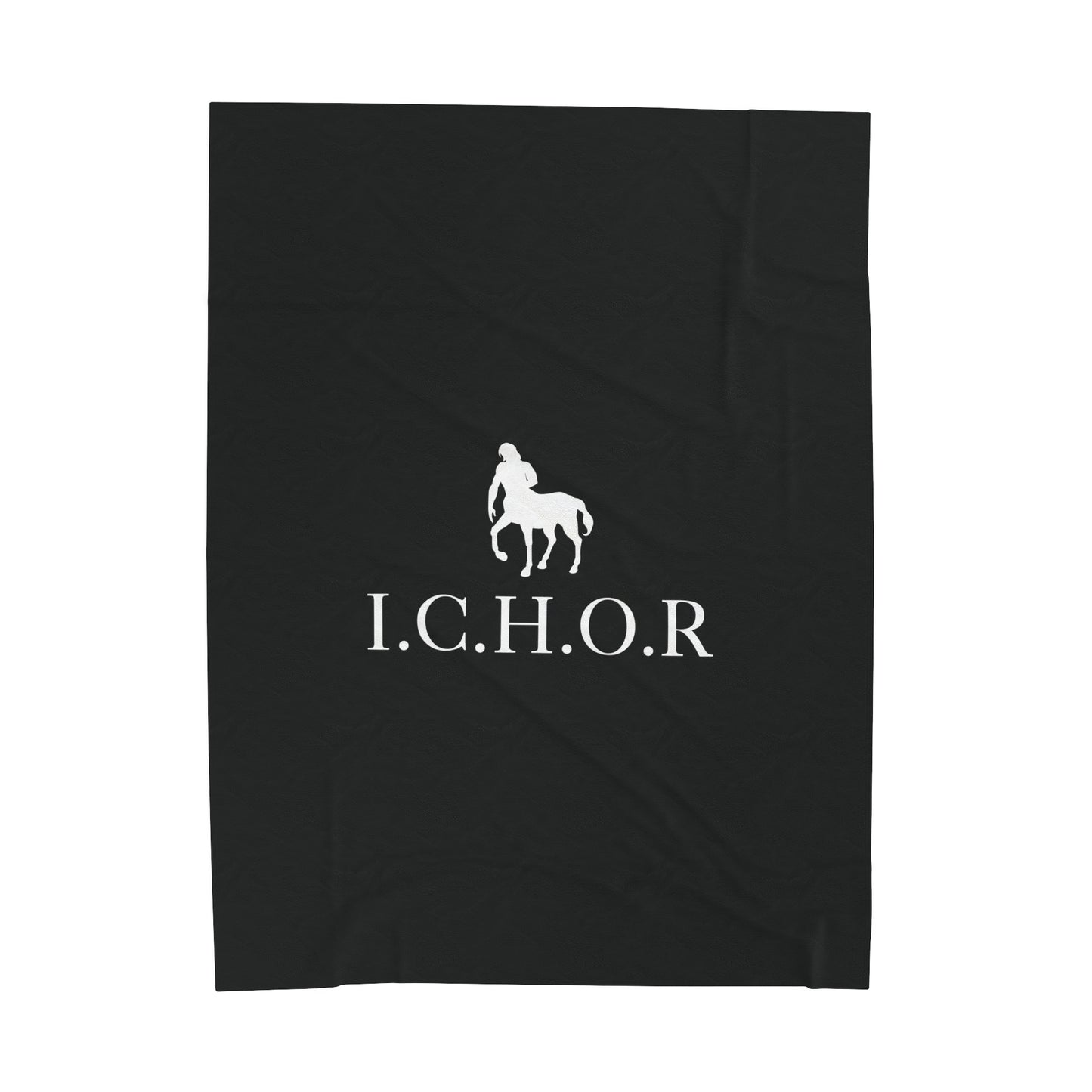 Classic I.C.H.O.R. Colorful Velveteen Plush Blanket - Cozy Abstract Design for Relaxation