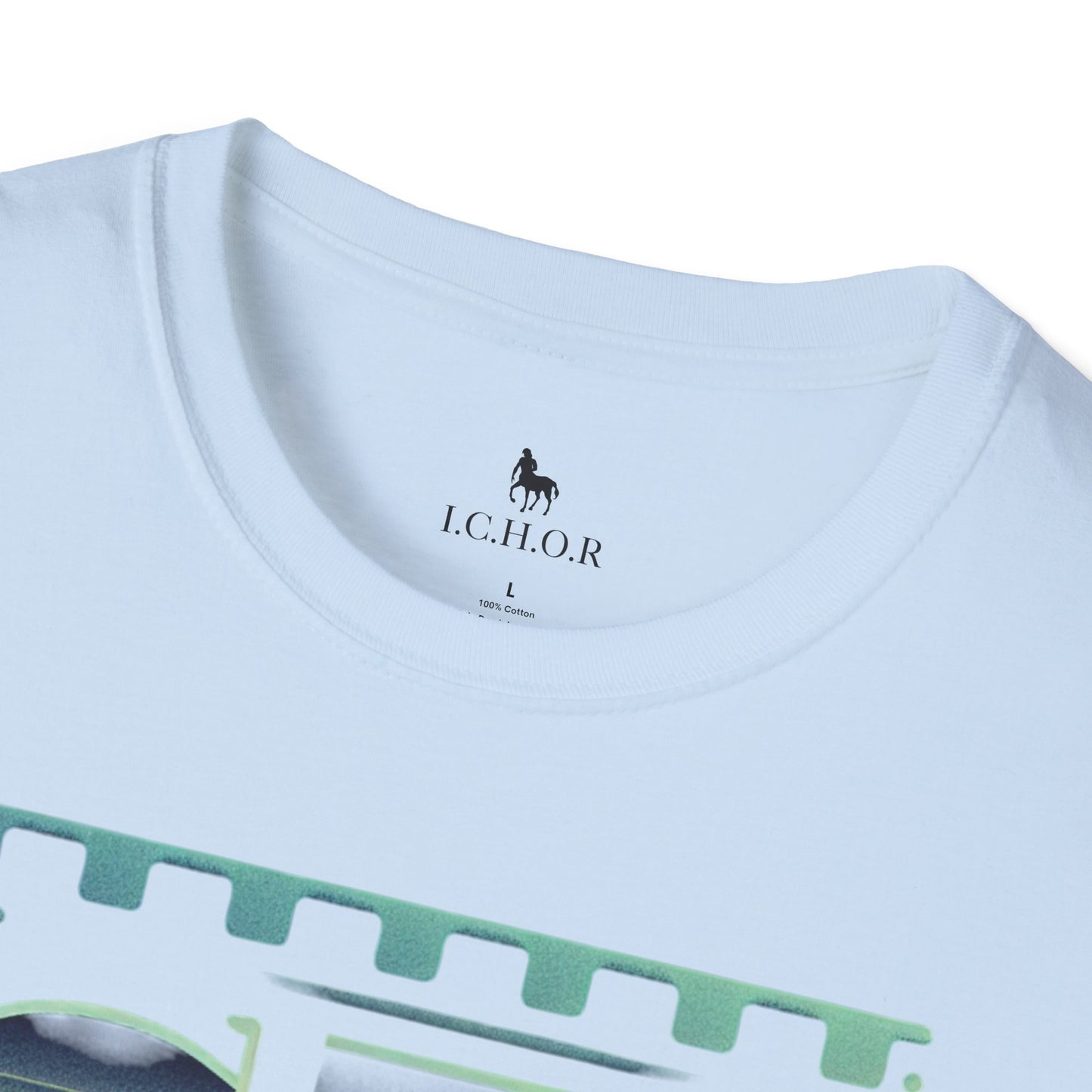 I.C.H.O.R Retro "SD" Graphic Unisex Softstyle T-Shirt - Perfect for Casual Outings and Summer Vibes