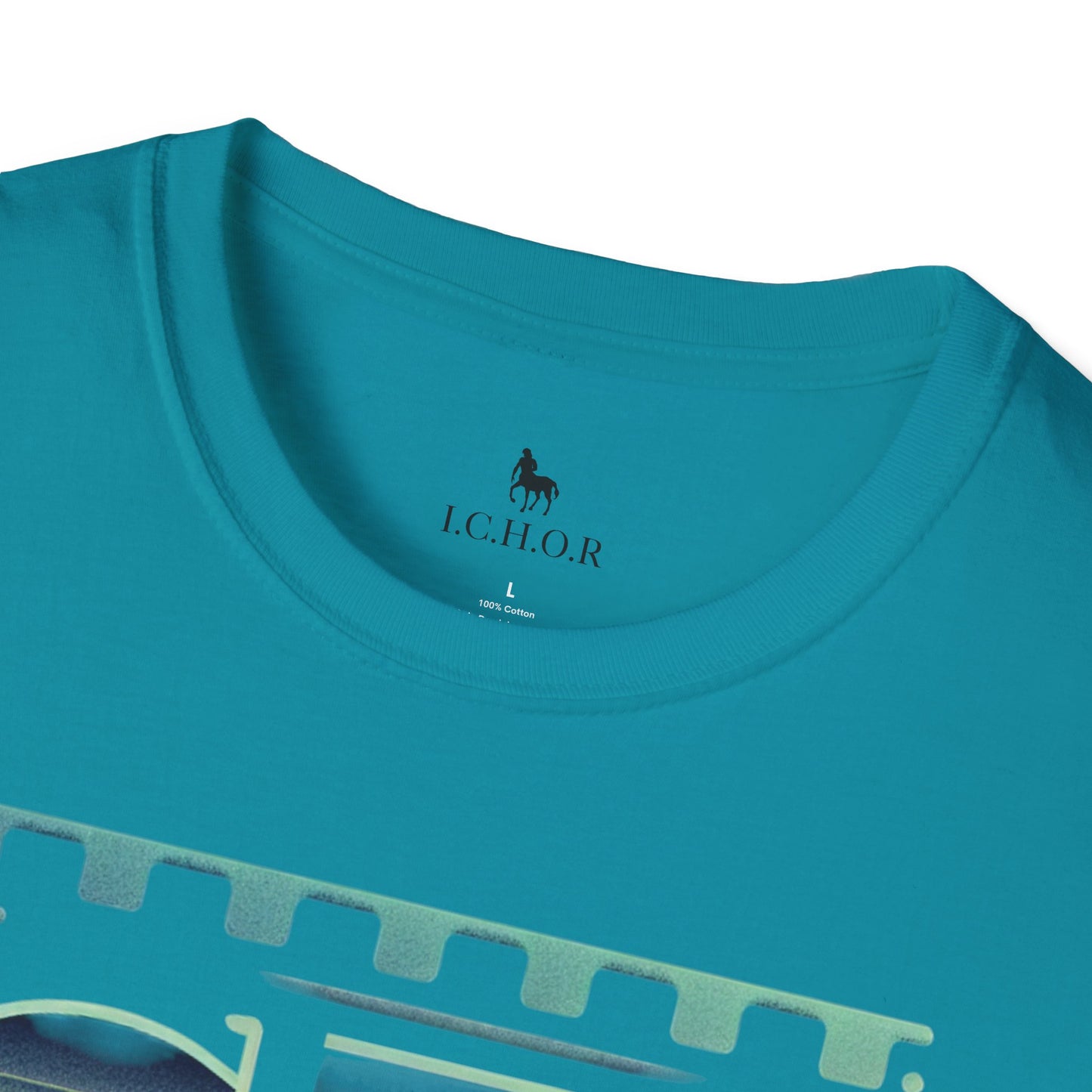 I.C.H.O.R Retro "SD" Graphic Unisex Softstyle T-Shirt - Perfect for Casual Outings and Summer Vibes
