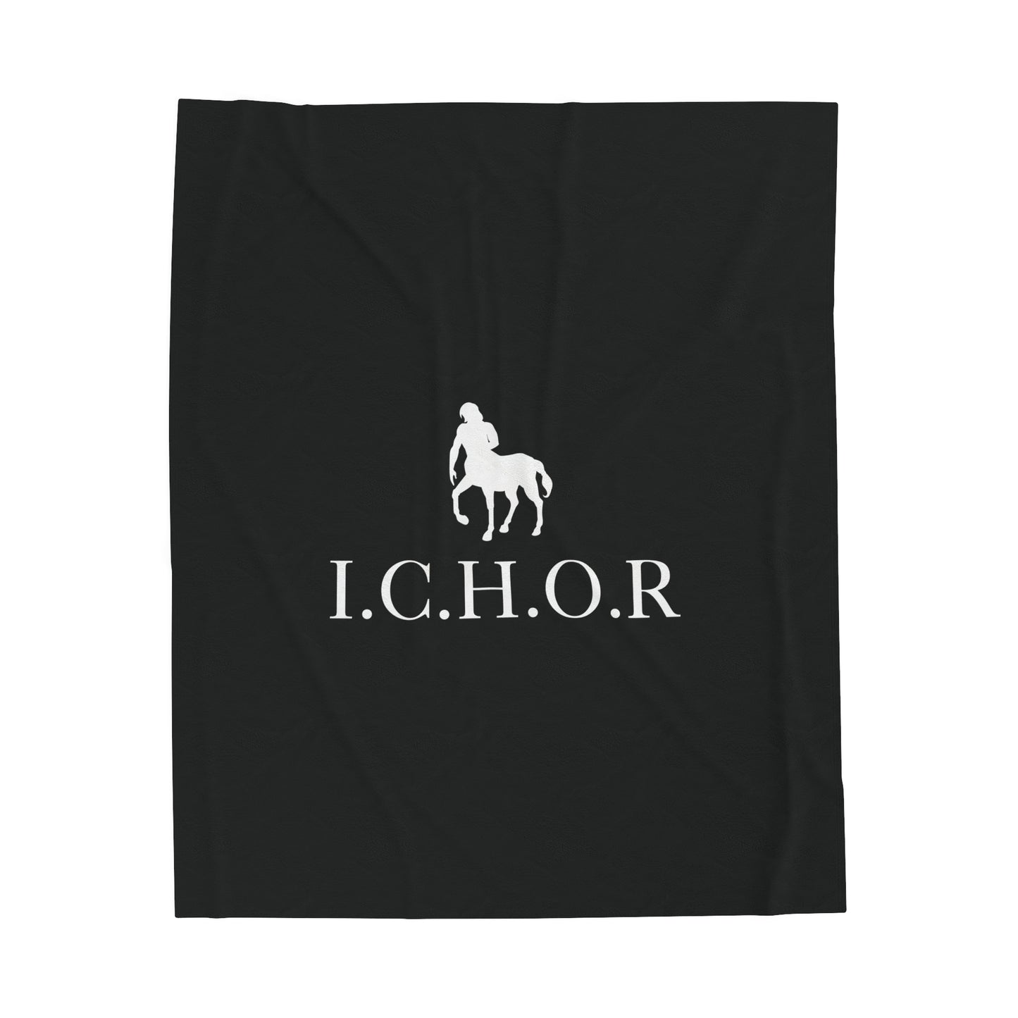 Classic I.C.H.O.R. Colorful Velveteen Plush Blanket - Cozy Abstract Design for Relaxation