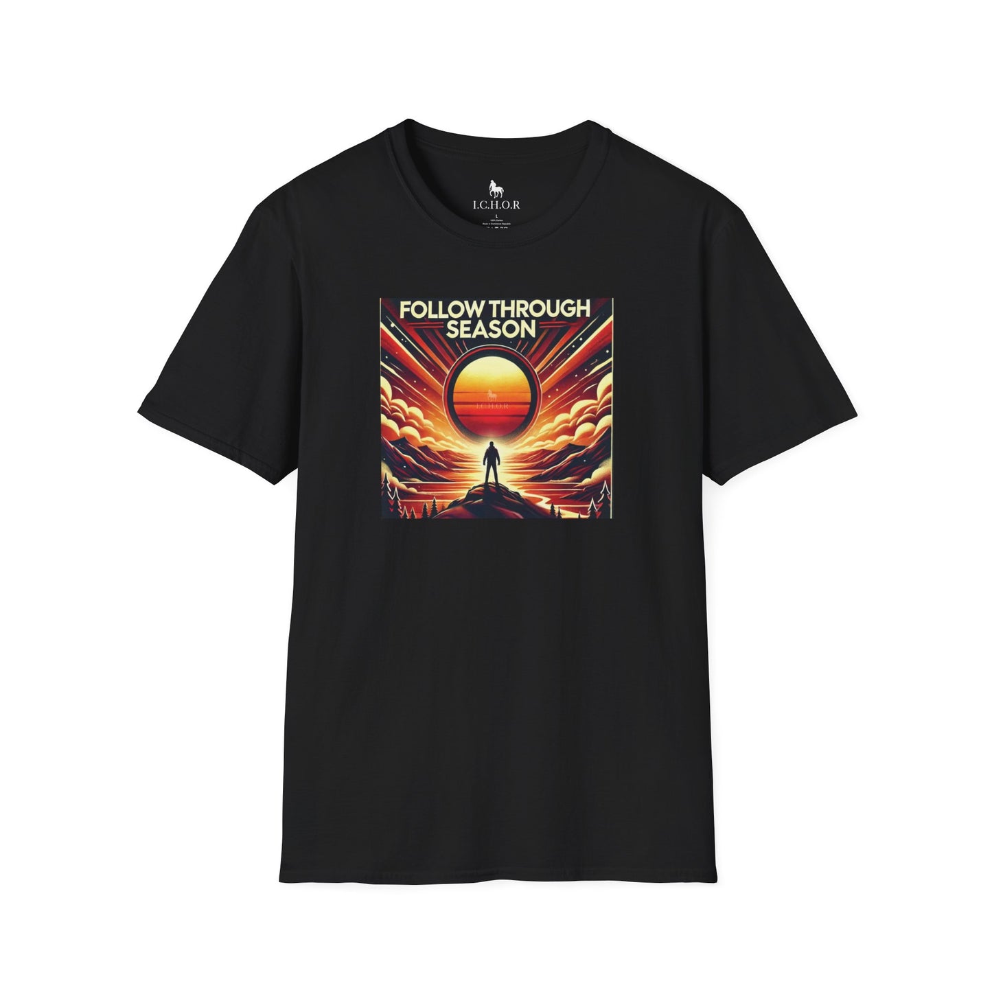 I.C.H.O.R Follow Through Season Cash Fraze Unisex Softstyle T-Shirt - Vibrant Graphic Tee for Inspiration and Motivation