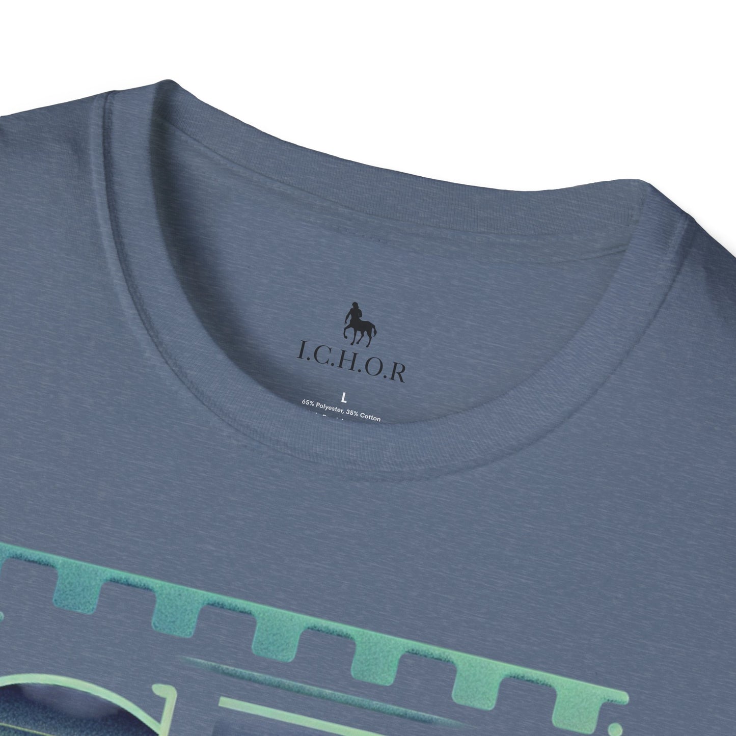 I.C.H.O.R Retro "SD" Graphic Unisex Softstyle T-Shirt - Perfect for Casual Outings and Summer Vibes