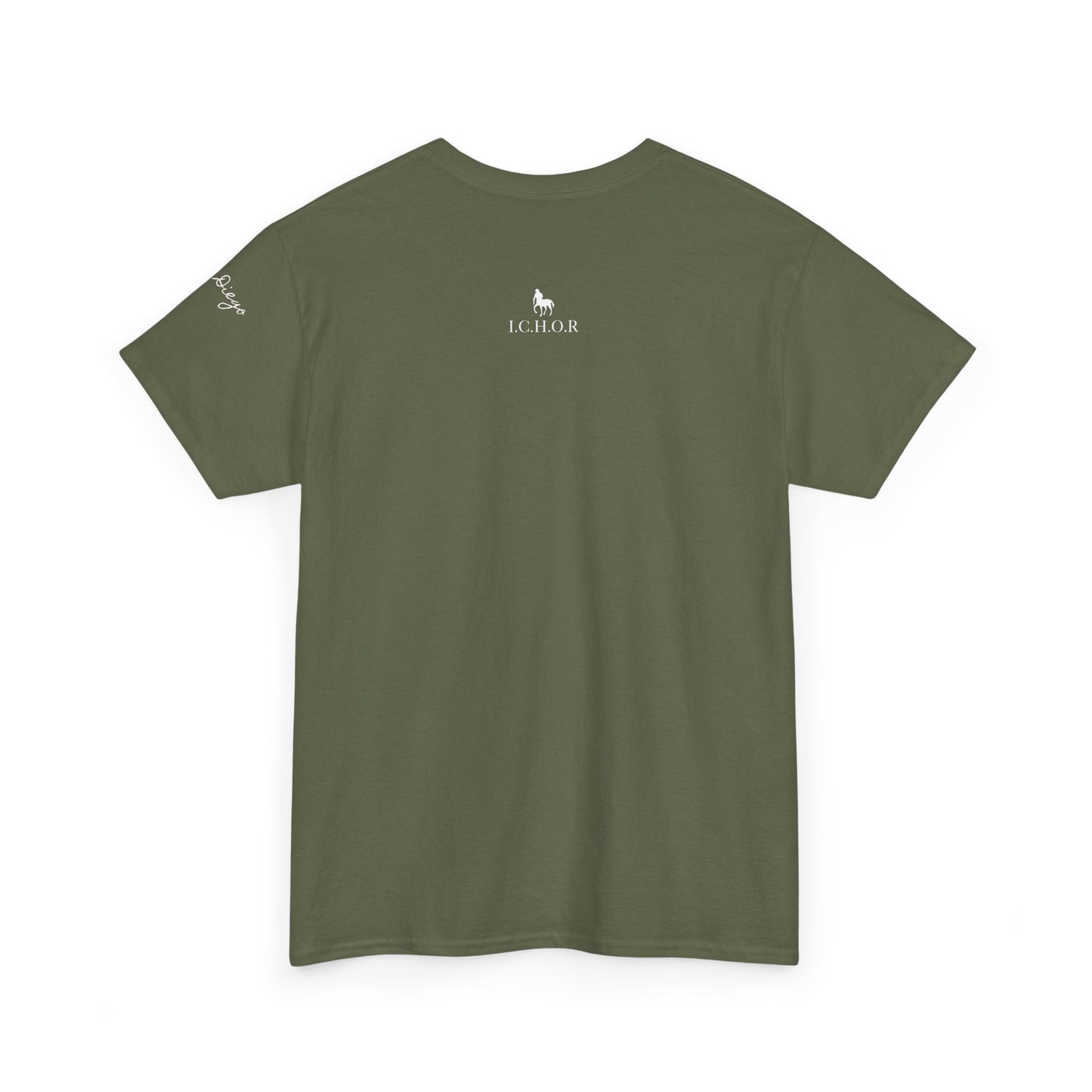 Casual Comfort I.C.H.O.R "SD" Unisex Heavy Cotton Tee - Perfect for Everyday Wear