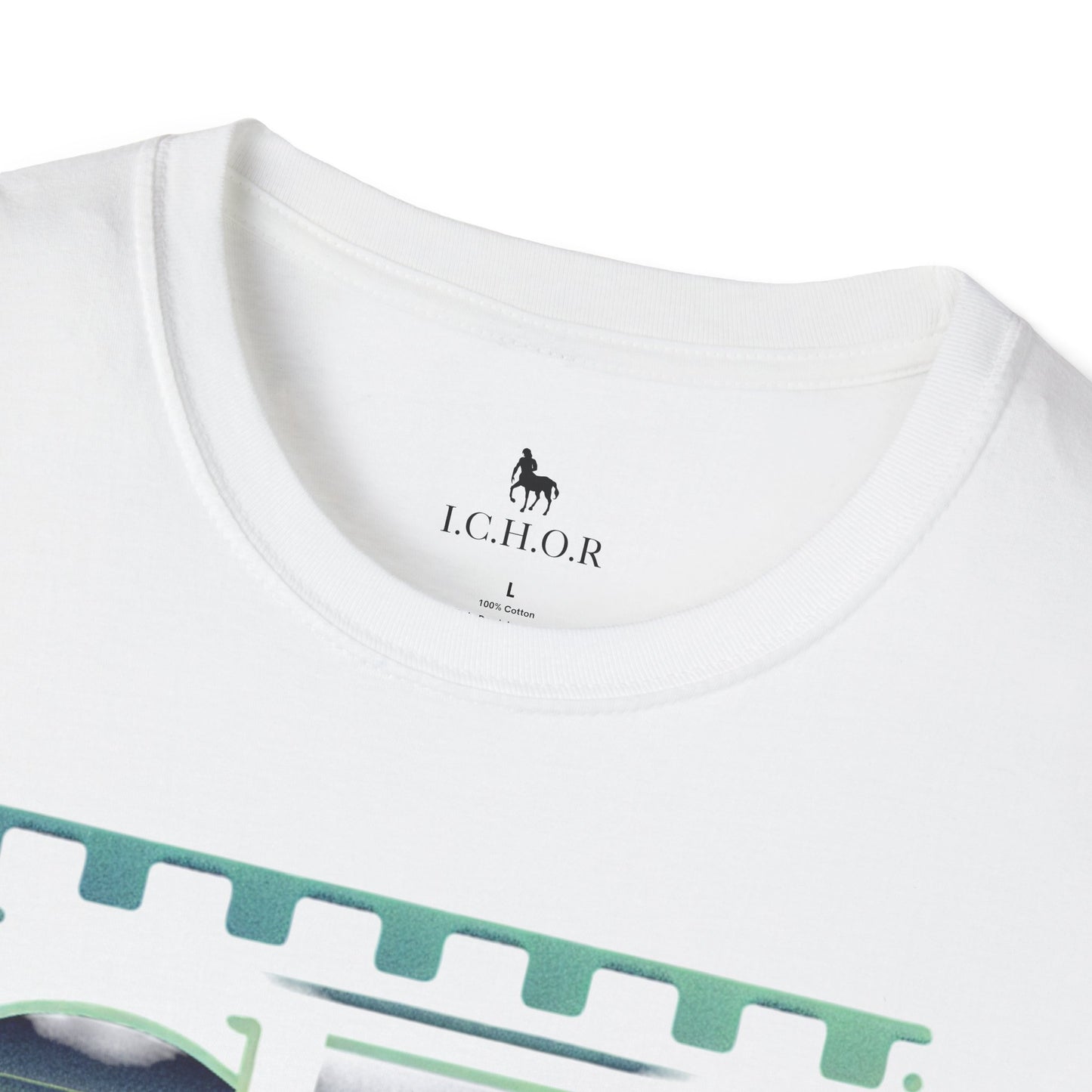 I.C.H.O.R Retro "SD" Graphic Unisex Softstyle T-Shirt - Perfect for Casual Outings and Summer Vibes