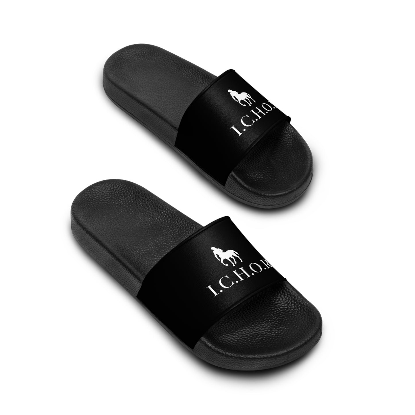 Classic I.C.H.O.R Stylish Men's Slide Sandals with I.C.H.O.R. Design - Comfortable Summer Footwear