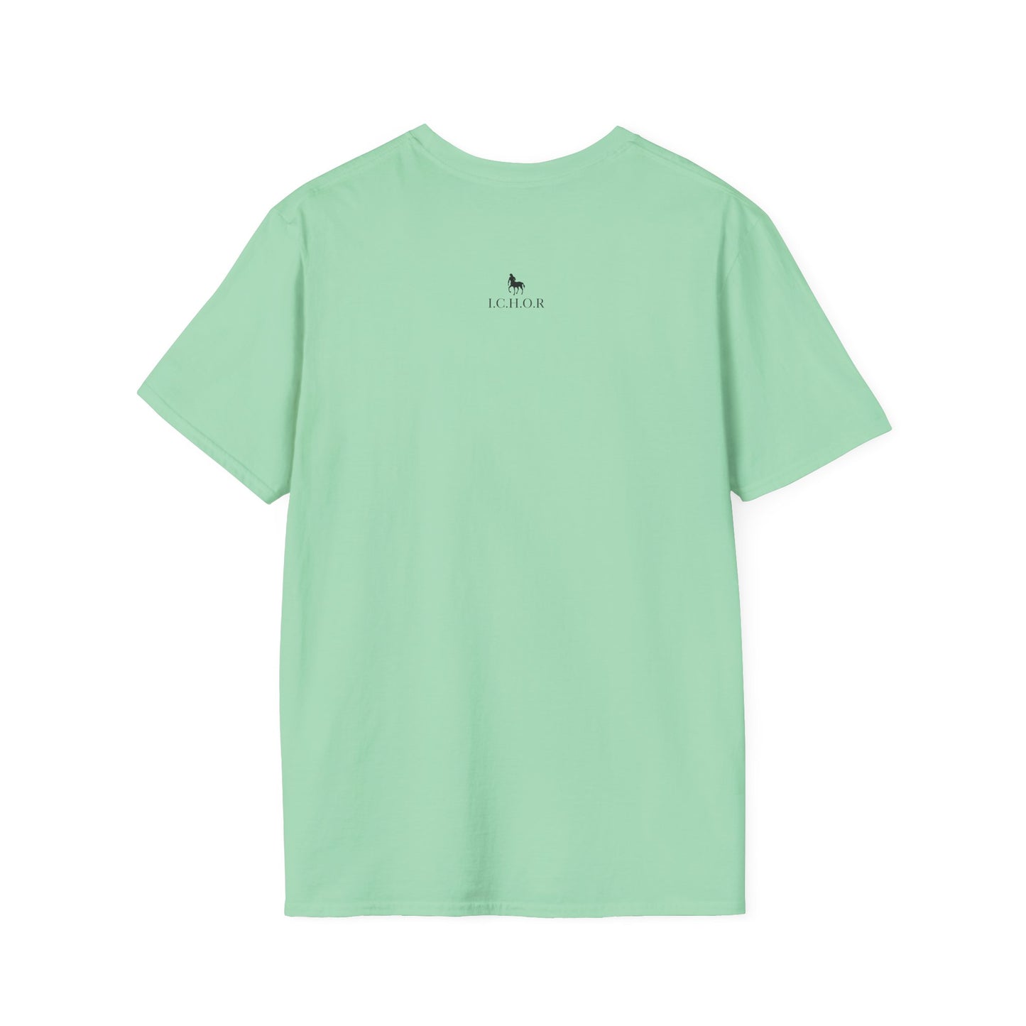 I.C.H.O.R Retro "SD" Graphic Unisex Softstyle T-Shirt - Perfect for Casual Outings and Summer Vibes