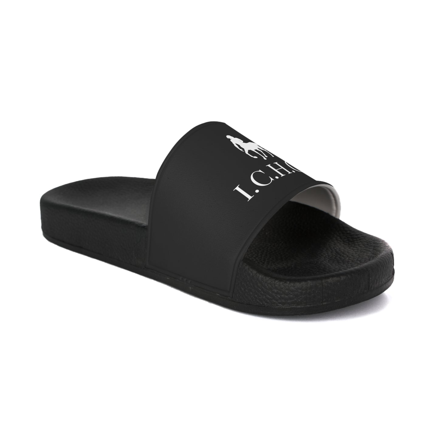 Classic I.C.H.O.R Stylish Men's Slide Sandals with I.C.H.O.R. Design - Comfortable Summer Footwear