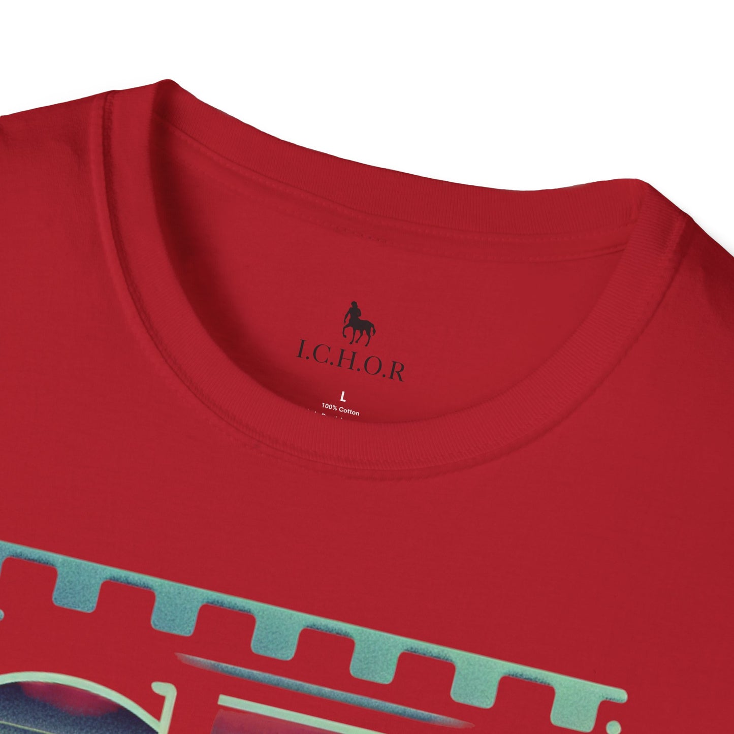 I.C.H.O.R Retro "SD" Graphic Unisex Softstyle T-Shirt - Perfect for Casual Outings and Summer Vibes