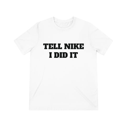 Tell Nike I Did It Cash Fraze Unisex Triblend Tee - Stylish and Comfortable Sportswear