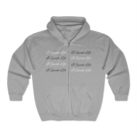 Cash Fraze Inspirational Zip Hoodie - 'I Speak Life'