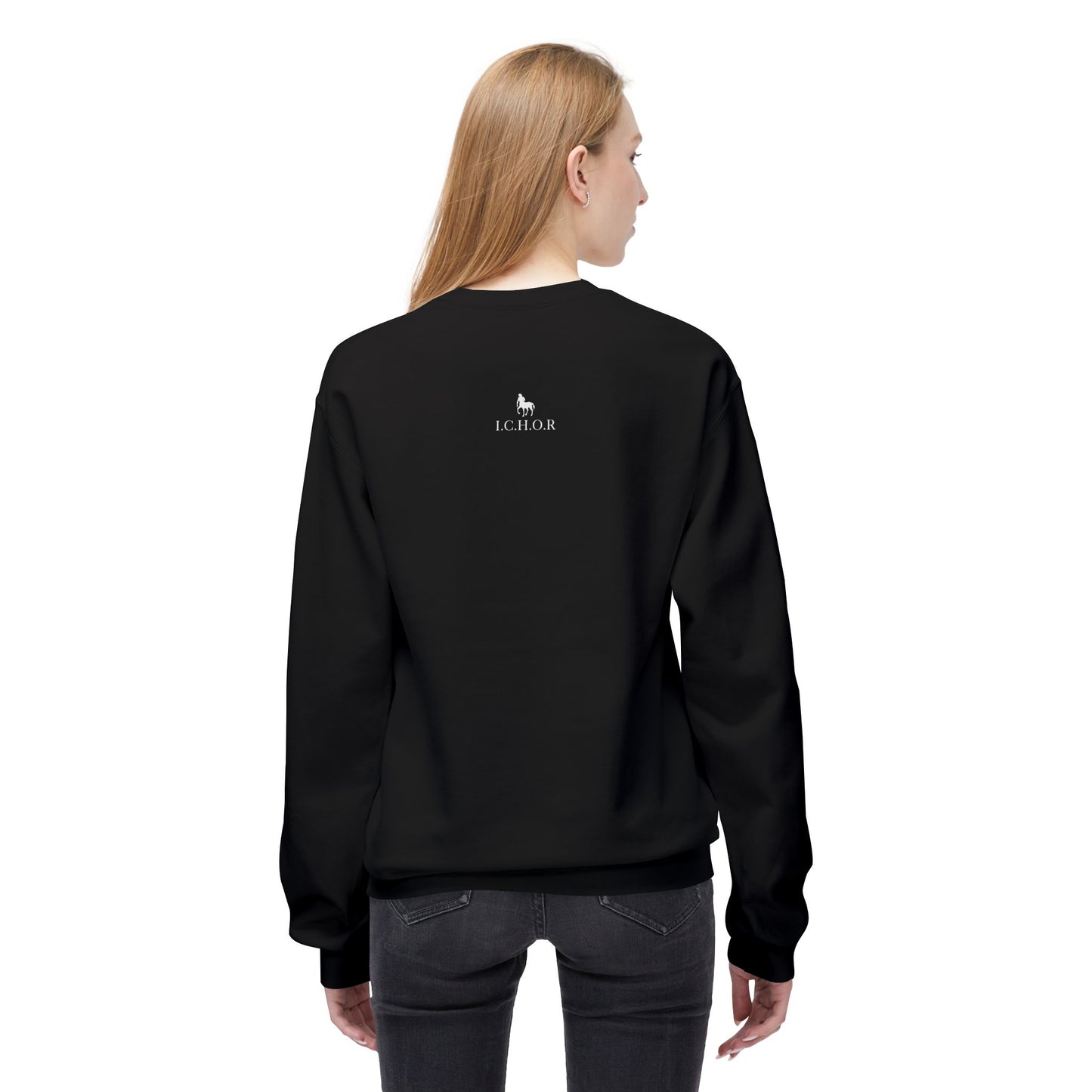 I.C.H.O.R. Unisex Midweight Fleece Crewneck Sweatshirt - Cozy Equine Fashion